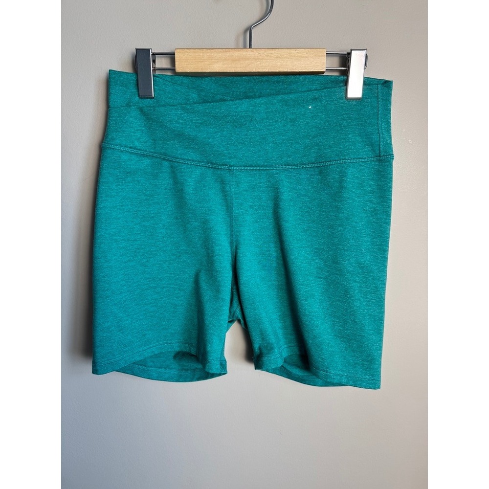 Old Navy CloudComfy Extra High-Rise Biker Shorts Large Teal Athletic Gorpcore